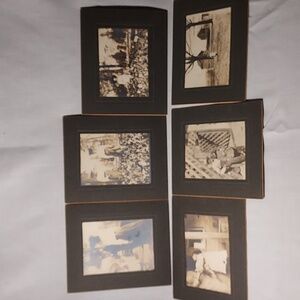 Antique Cabinet Card Family Photos House Woman Man Children